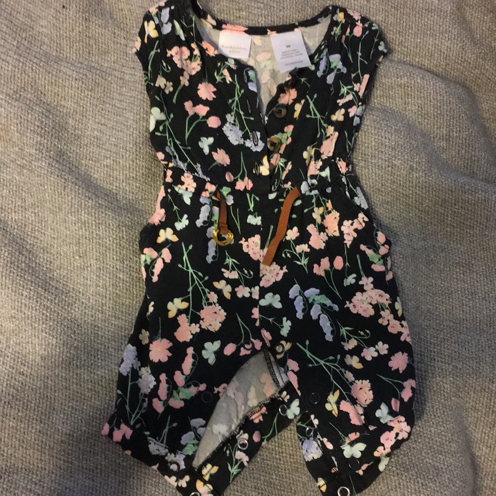 Kardashian kids floral print romper